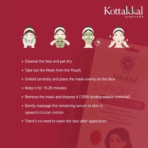 Mascarilla Facial Safronglow con Fórmula Herbal para Todo Tipo de Piel, Producto para el Cuidado de la Piel Femenina - Product Image 5