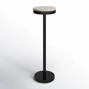 Mesa Redonda Minimalista para Bebidas con Tapa Elevada, Soporte de Pedestal Sólido y Diseño Compacto, Elegante Base Decorativa para Bares Modernos - Product Image 1
