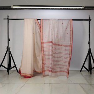 Sari Pipin Chanderi pour femmes adultes, vêtements traditionnels indiens, marque Studio n, en stock - Product Image 4