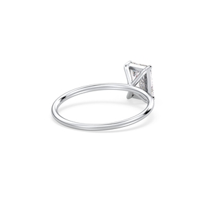 Bague solitaire REYES en moissanite taille radiant de 0,98 carat en argent sterling 925, certifiée GRA, bijoux fins pour femme, à porter au quotidien - Product Image 4