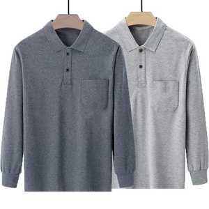 Polo uni pour homme 100% coton Tissu confortable et respirant Nouveau design Vêtement décontracté - Product Image 3