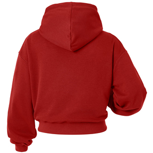 Women Hooded Cropped Fleece Zip Long <b>Sleeve</b> Casual Eco-Friendly Waterproof Workout Streetwear <b>Top</b> OEM ODM Private Label - Product Image 3
