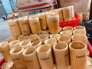 Vasos de Fibra de Bambú 100% Biodegradables con Tapa, 120 ml, Eco2go Vietnam, Empaquetados en Cartón, Gran Venta 2025 - Product Image 6