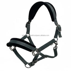 Licol en nylon moelleux et confortable, élégant, recouvert de fourrure de vison, avec rembourrage doux sur la couronne, le nez et les joues, pour chevaux - Product Image 1