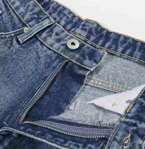 SHH INDUSTRIES Pantalones Cortos de Mezclilla Rectos para Hombre, Talla Grande, con Logotipo Personalizado, 100% Algodón, Cintura Media, Resistentes al Viento, Ecológicos, Estilo Casual Urbano - Product Image 6