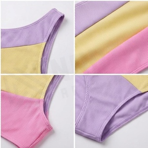 Traje de baño de una pieza con un solo hombro y bloques de color NORTH APPROACH, bikini asimétrico con aberturas y cintura alta elástica para mujer - Product Image 4