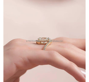 Joyería personalizada de diamantes de oro sólido de 18 quilates | Collar y anillo de oro de lujo | Joyería fina OEM/ODM Fabricante Oval Lab Grown Diamond - Product Image 2