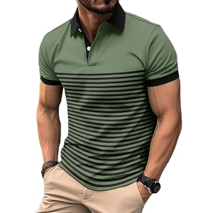 Polo para hombre, camiseta de manga larga con botón de solapa y bolsillo, Camiseta deportiva, tipo Suelto - Product Image 1