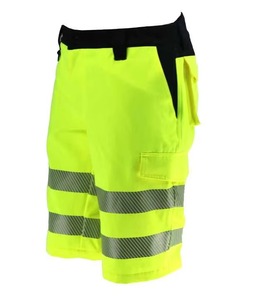 กางเกงขาสั้นทำงานสะท้อนแสงสำหรับผู้ชาย รุ่น Hi Safety สำหรับงานก่อสร้าง - Product Image 2