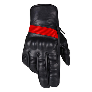 Gants de moto de course de haute qualité pour adultes, couleur noire, en cuir véritable, à doigts complets, respirants, anti-friction, design sportif - Product Image 2