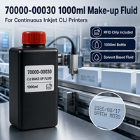 Lei 70000-00030 1000ml Fluide de Maquillage CIJ Compatible avec Puce RFID Incluse pour Codage et Marquage Industriel
