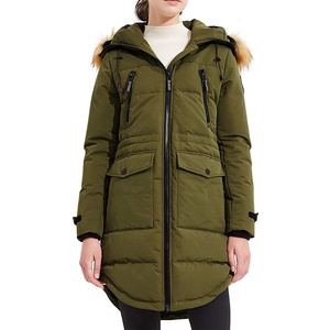 Veste Parka épaisse en duvet pour femmes, manteau chaud, à capuche, en fourrure matelassé, nouveau Style hiver - Product Image 1