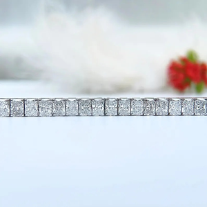 Radiant Cut Moissanite Diamond Tennis <b>Bracelet</b> Wedding <b>Bracelet</b> Radiant Cut Diamond Luxury <b>Bracelet</b>, Bride To Be Gift - Product Image 6