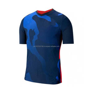 Maillot de football à manches courtes imprimé pour homme adulte avec couleurs et logo personnalisés pour l'entraînement des équipes de football - Product Image 2