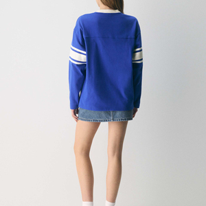 Customized Plus Size Women's Solid Casual Summer Crewneck Regular Sleeve Knitted Logo 100% Cotton Loose Fit T-<b>Shirt</b> For Women - Product Image 2