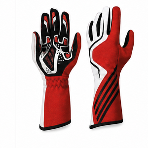 Guantes de Carreras para Hombre, Completos, Rojos, Blancos y Negros, de Poliéster y Algodón, Impermeables, Ligeros, Antideslizantes, con Cierre de Gancho y Bucle, para Invierno y Actividades al Aire Libre - Product Image 5