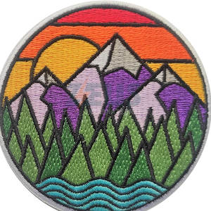 Parche Bordado Adhesivo de Borde Merrow de Color Sólido, Diseño Más Reciente, Más Vendido, Bajo MOQ - Product Image 6