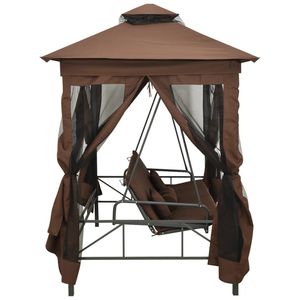 Gazebo convertibile altalena panca caffè per uso Patio - Product Image 3