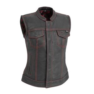 เสื้อกั๊กหนังสำหรับผู้หญิง - Product Image 1
