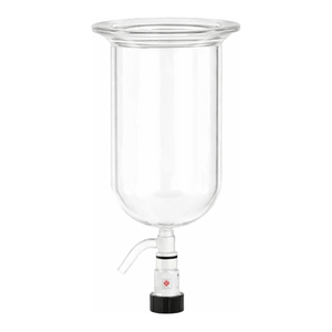 Récipient de réaction sous vide en verre DURAN avec valve de vidange en PTFE pour utilisation en laboratoire - Product Image 1