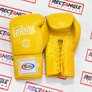 Gants de boxe Fairtex personnalisés, logo sur mesure, gants de Muay Thai Fairtex à lacets, gants Fairtex ODM - Product Image 1