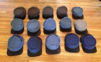 Nuevos Gorros Kepi de Diseño, 100% Lana, Forrados a Mano, Reproducción del Guerra Civil Americana, Azul y Gris
