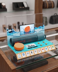 New Design Acrylic Speaker Countertop Display <b>Stand</b> LCD Video <b>Screen</b> Customizable Size Color Artful Cosmos Brand for Retail Shop - Product Image 6