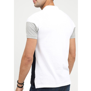 Lightweight Breathable Soft Cotton Made Casual Wear Polo T <b>Shirts</b> Contrast Color Blocked Short Sleeve Knitted Collar <b>Men's</b> Polo - Product Image 2