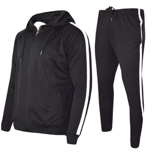 Conjunto Deportivo de Invierno con Bloques de Color para Correr y Hacer Deporte, Chaqueta Cortavientos Informal para Hombre con Cremallera y Pantalones Deportivos - Product Image 5