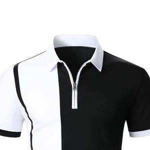 เสื้อโปโลชายพิมพ์โลโก้ตามสั่ง ผ้าฝ้าย 100% แห้งเร็ว ระบายอากาศดี แขนสั้น รับผลิตแบบ OEM ODM ขายส่ง MOQ ต่ำ - Product Image 3