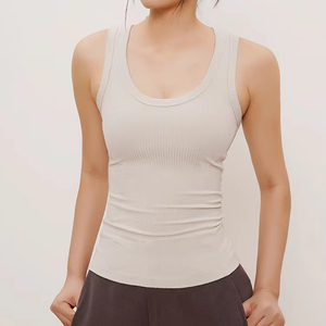 Débardeur basique pour femme, couleur unie, sans manches, léger, décontracté, tendance, pour l'été - Product Image 4