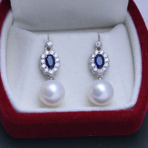 Pendientes Largos de Perlas de Agua Dulce de 10-11 mm, Blancas, de Luz Intensa, con Plata S925, Juego Completo con Broche para Mujer, Incluye Perla - Product Image 4