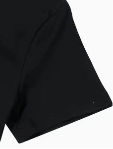 Plus Size Women's Black T-<b>Shirt</b> Anti-Wrinkle Pullover Crew Neck Short Sleeve Casual 100% Cotton Jersey Fabric - Product Image 3