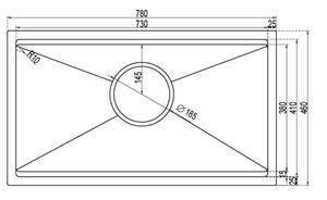 Évier de cuisine en acier inoxydable 304 fait main, cuve profonde, surface avec revêtement nano, résistant aux rayures, taille personnalisée - Product Image 2