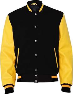 Chaqueta Varsity de Lana Lisa, Se Aceptan Bordados y Parches Personalizados, Ropa de Invierno Gruesa, Pedidos al por Mayor OEM/ODM - Product Image 1