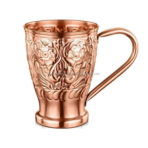 Top Quality <b>Copper</b> Drinking Mug With <b>Handle</b> And Polish Finished For Drinking And Kitchen use <b>Copper</b> Mug Leak-Proof - Product Image 2