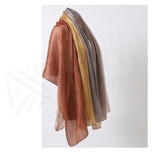 Elegant Women's 100% Silk <b>Square</b> <b>Scarf</b> Solid Color Long Multi-Functional Shawl All Seasons Daily Wear Accessory - Product Image 3