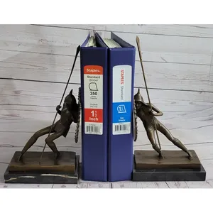 Handmade Metal Bookends Artistic Decorative <b>Book</b> Ends Holder for <b>Study</b> Room Interior Styling Gold-Plated Polished Sculpture - Product Image 5