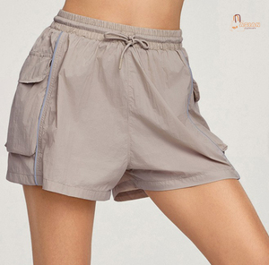 Shorts Deportivos de Verano para Mujer, Estilo Vintage, 100% Algodón, con Bolsillos, Transpirables, para Yoga y Fitness - Product Image 3