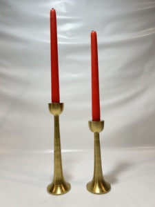 Candelabro de Aluminio con Acabado Antiguo, Portavelas Decorativo de Metal Vintage para Decoración del Hogar, Bodas y Fiestas - Product Image 4