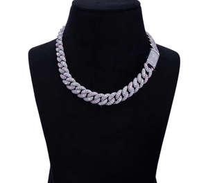 Men's 18K Gold Plated <b>Rope</b> <b>Chain</b> Necklace Zinc Alloy Hip Hop Style Everyday Wear Diamond Look Jewelry - Product Image 1