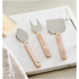 Ensemble de couteaux à fromage en métal, vaisselle classique, ustensiles de qualité supérieure pour la découpe du fromage, pour les fêtes - Product Image 2
