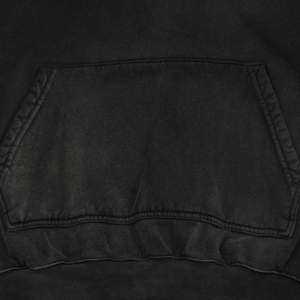 Sweat-shirt personnalisé sans cordon, coupe oversize, en molleton 100% coton épais, écologique, avec logo imprimé en strass, coupe classique, délavé à l'acide - Product Image 5