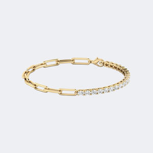 2.00CTW Oval Prong-Set Diamond Tennis <b>Bracelet</b> in 9K Gold - Product Image 1