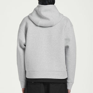 เสื้อฮู้ดผู้ชาย สกรีนโลโก้ได้ เสื้อกันหนาวมีฮู้ด ผ้าฟลีซ ผ้าฝ้ายผสมโพลีเอสเตอร์ เสื้อฮู้ดลำลอง ชุดกีฬา ขายส่ง - Product Image 3