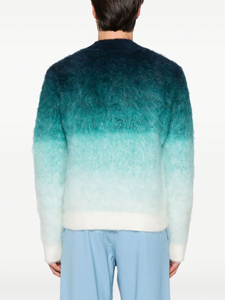 Cárdigan de punto ombré para hombre, de lana/viscosa, manga larga, color liso, estilo anti-pilling, para invierno - Product Image 4