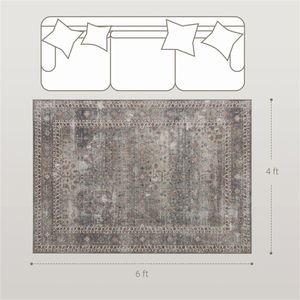 Tappeti e Set di Tappeti Pieghevoli Marrone Scuro per Copertura Pavimenti, Facili da Installare - Product Image 6