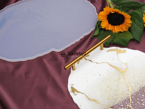 Bandeja de Resina Moderna y Lujosa, Hecha a Mano, de Primera Calidad, Multiusos, Decorativa, para Servir, Tradebyd - Product Image 3