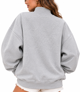 Suéter de Cuello Alto Personalizado para Mujer, Tejido, Corte Holgado, Invierno, con Logotipo Frontal, Ecológico, Secado Rápido, Servicio OEM ODM - Product Image 3