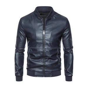 Chaqueta de Cuero para Hombre, Nueva Colección 2026, Alta Calidad, Personalizada, con Cuello Alto, Estilo Urbano, Forro de Lona y Logotipo Frontal - Product Image 1